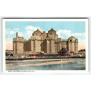Vintage Hotel Traymore Atlantic City NJ Linen Postcard 700 Rooms Domes